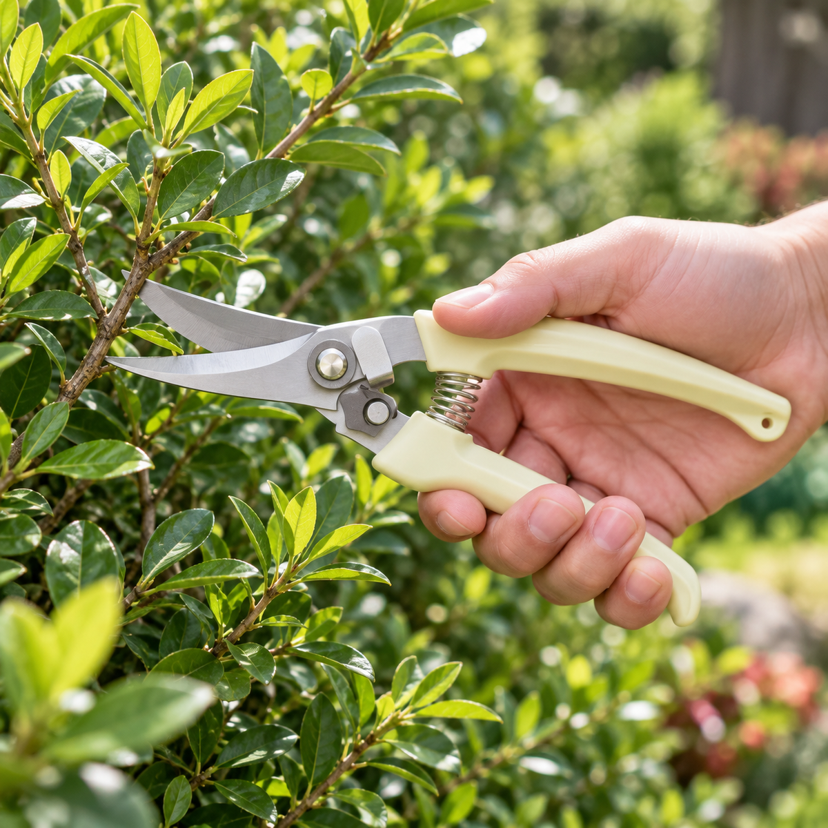 ✂️ Stainless Steel Pruning Shears | Automatic Rebound Design | Garden Cutting Tool | Perfect Gift for Garden Lovers | Sharp Curved Blade