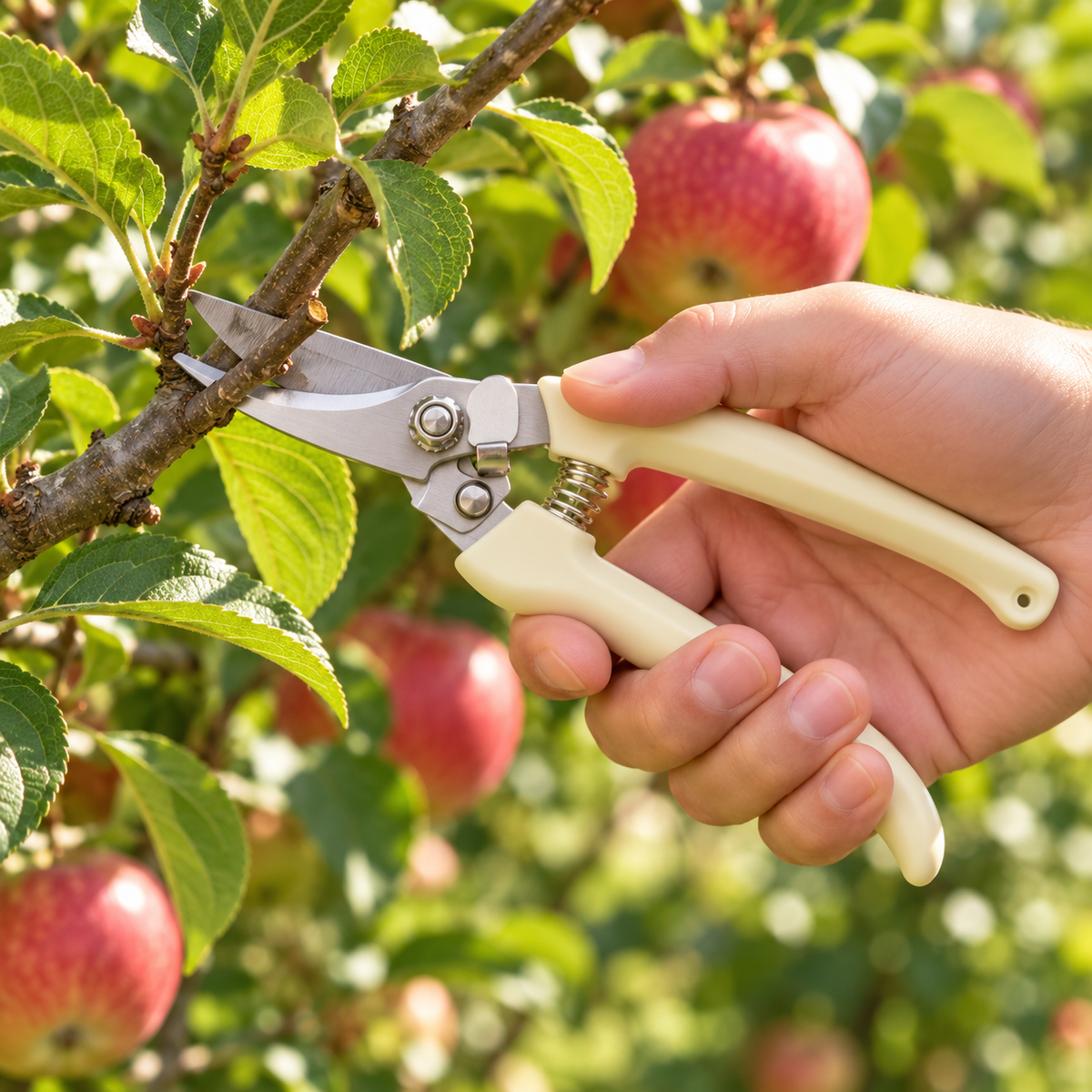 ✂️ Stainless Steel Pruning Shears | Automatic Rebound Design | Garden Cutting Tool | Perfect Gift for Garden Lovers | Sharp Curved Blade