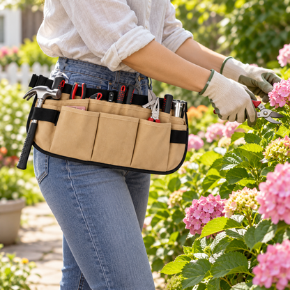 🌿 Garden Tool Belt | Durable Canvas Waist Pouch | Outdoor Gardening Helper Gift