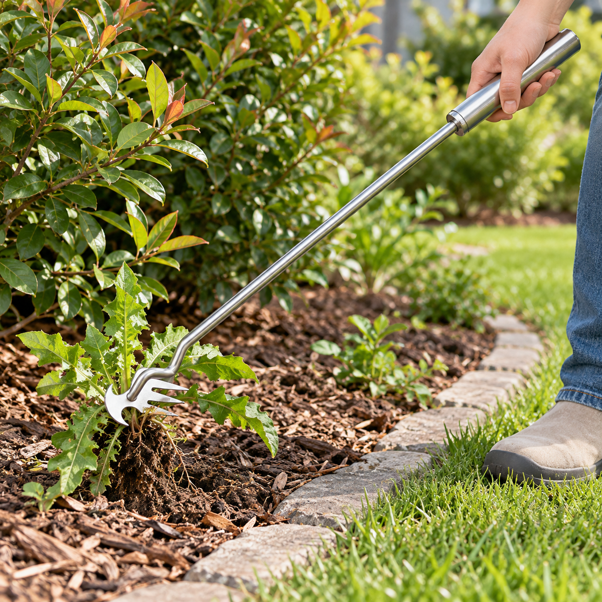 🌱 Long Handle Weed Puller | Easy Root Removal & Cleaner Gardens