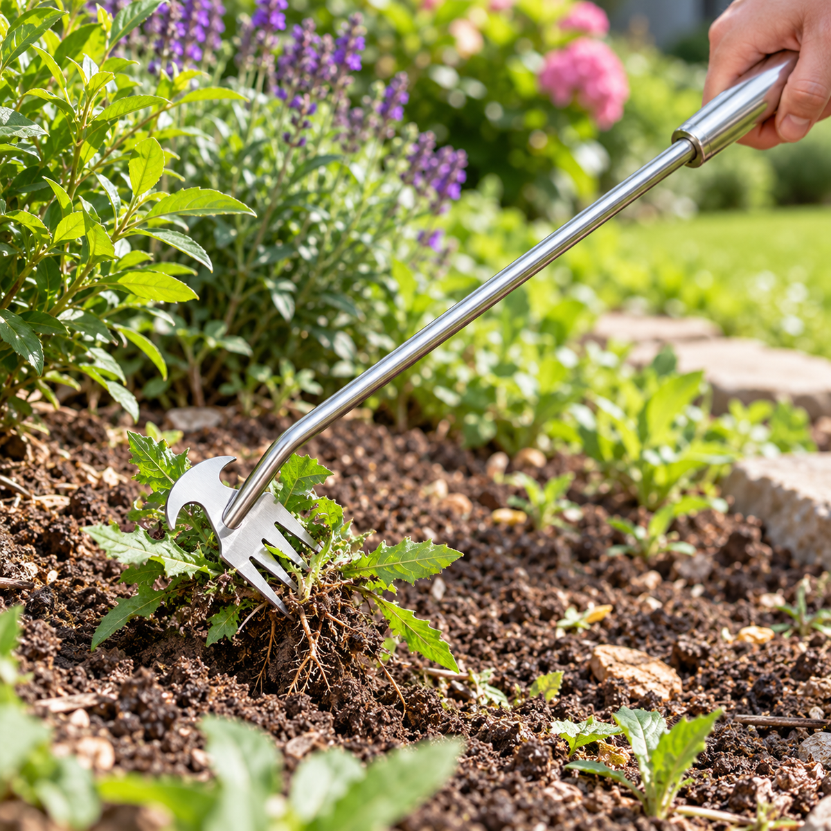 🌱 Long Handle Weed Puller | Easy Root Removal & Cleaner Gardens