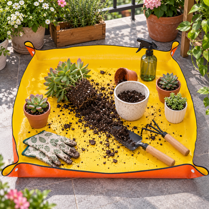 💛Garden Repotting Mat | Waterproof Plant Work Surface