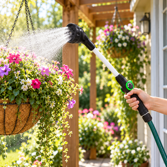🚿 Garden Hose Sprayer | Adjustable Long Reach Watering Tool