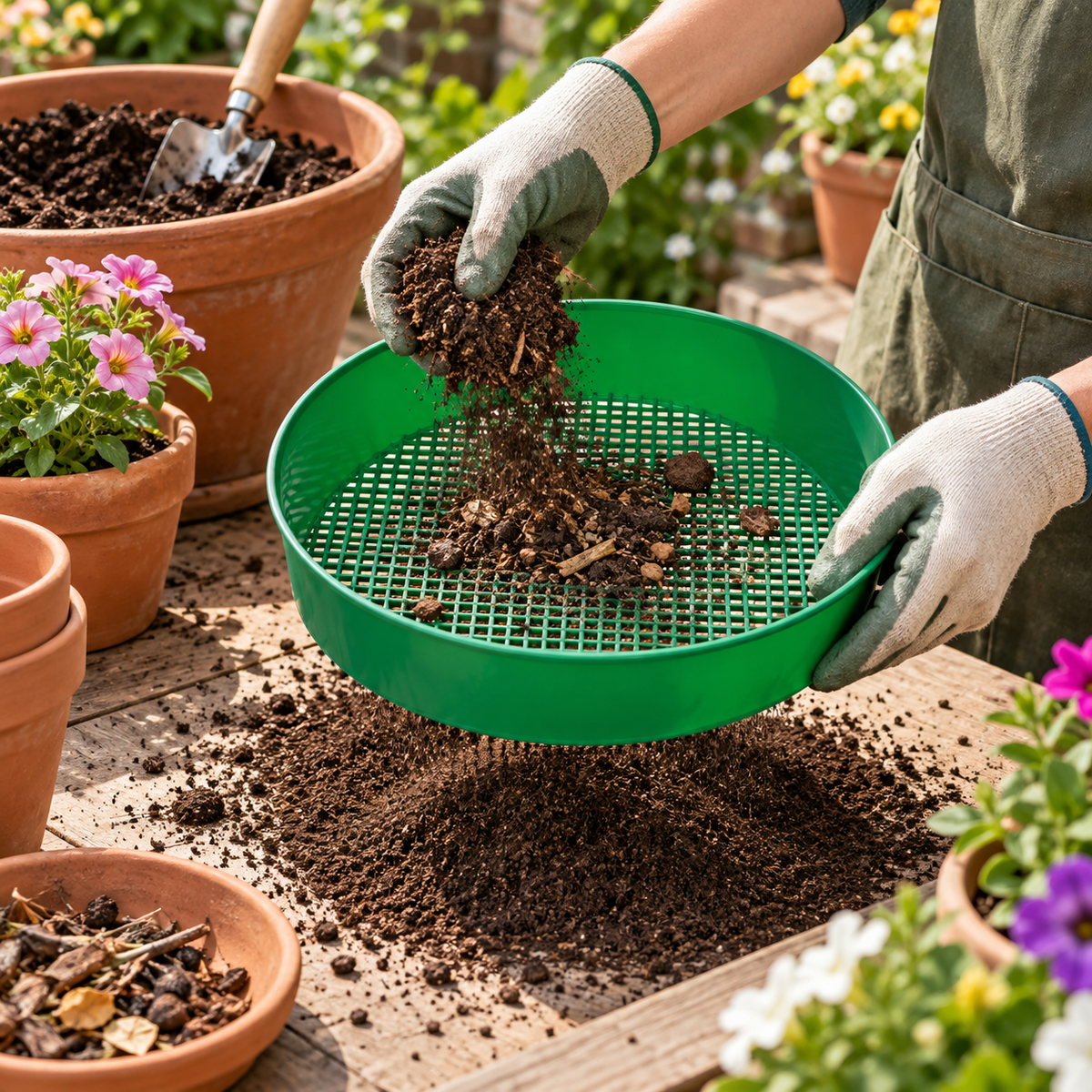 Garden Soil Sifter | Easy Soil Filtering Helper