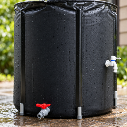 💧 Foldable Rain Water Collection Barrel | Outdoor Water Storage Tank with Faucet