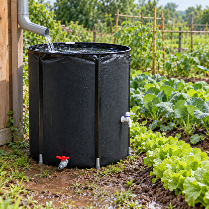 💧 Foldable Rain Water Collection Barrel | Outdoor Water Storage Tank with Faucet