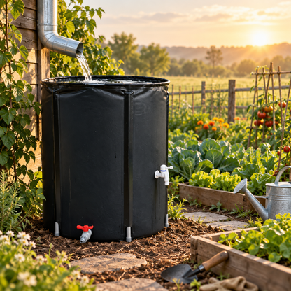 💧 Foldable Rain Water Collection Barrel | Outdoor Water Storage Tank with Faucet