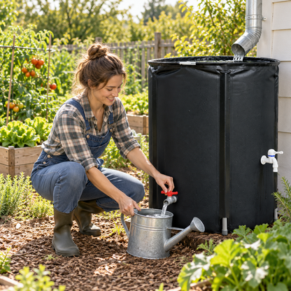 💧 Foldable Rain Water Collection Barrel | Outdoor Water Storage Tank with Faucet